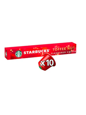 PACK 12 CAJAS (120 CÁPSULAS) STARBUCKS BY NESPRESSO TOFFEE NUT - $4.165 POR CAJA (VENCE: 14-07-26)