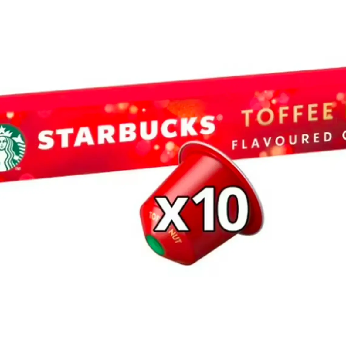 PACK 12 CAJAS (120 CÁPSULAS) STARBUCKS BY NESPRESSO TOFFEE NUT - $4.165 POR CAJA (VENCE: 14-07-26) 2