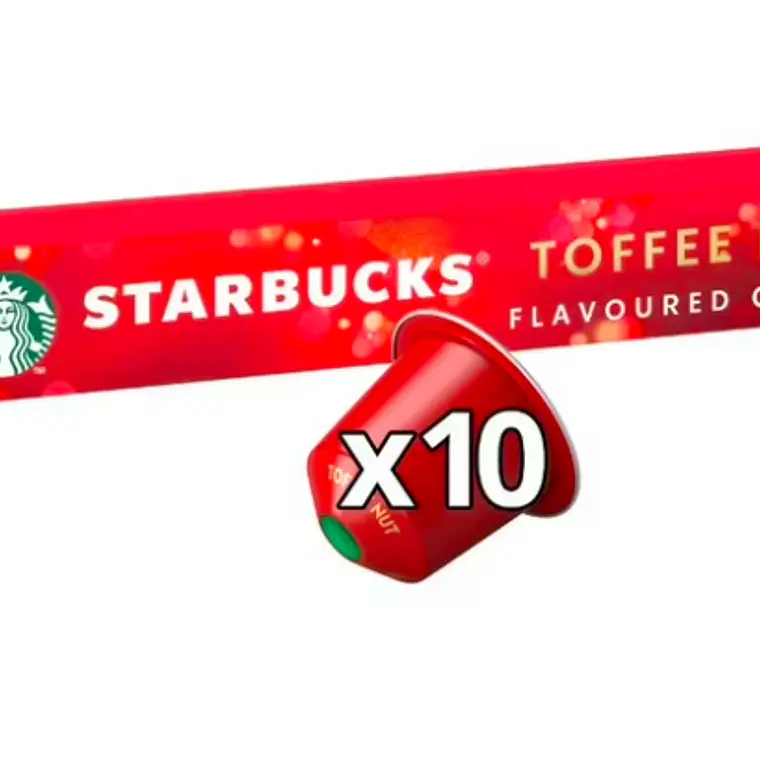 PACK 12 CAJAS (120 CÁPSULAS) STARBUCKS BY NESPRESSO TOFFEE NUT - $4.165 POR CAJA (VENCE: 14-07-26) 2