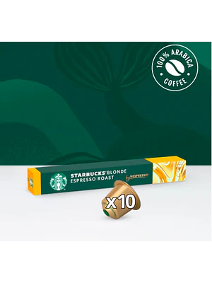 PACK 12 CAJAS (120 CÁPSULAS) STARBUCKS BY NESPRESSO BLONDE ESPRESSO ROAST - $4.165 POR CAJA (VENCE: 10-07-26)