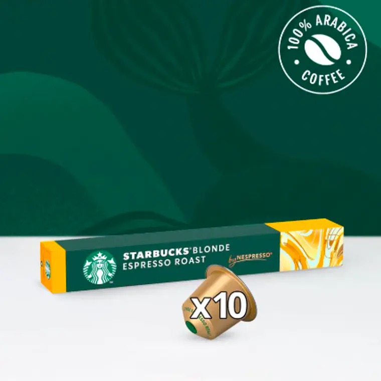 PACK 12 CAJAS (120 CÁPSULAS) STARBUCKS BY NESPRESSO BLONDE ESPRESSO ROAST - $4.165 POR CAJA (VENCE: 10-07-26) 2