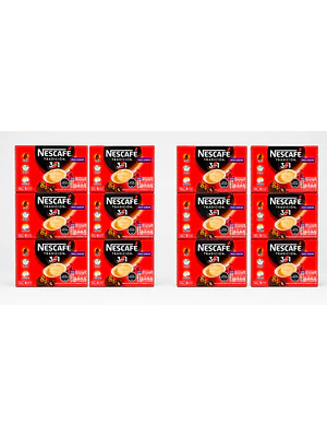 PACK 12 CAJAS (96 SACHETS) NESCAFÉ 3 EN 1 DE CAFÉ - $2.499 POR CAJA (VENCE: 31-07-26)