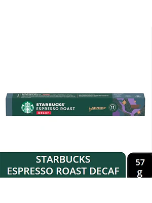 PACK 12 CAJAS (120 CÁPSUAS) STARBUCKS BY NESPRESSO DECAF ESPRESSO ROAST - $4.165 POR CAJA (VENCE: 09-08-26)