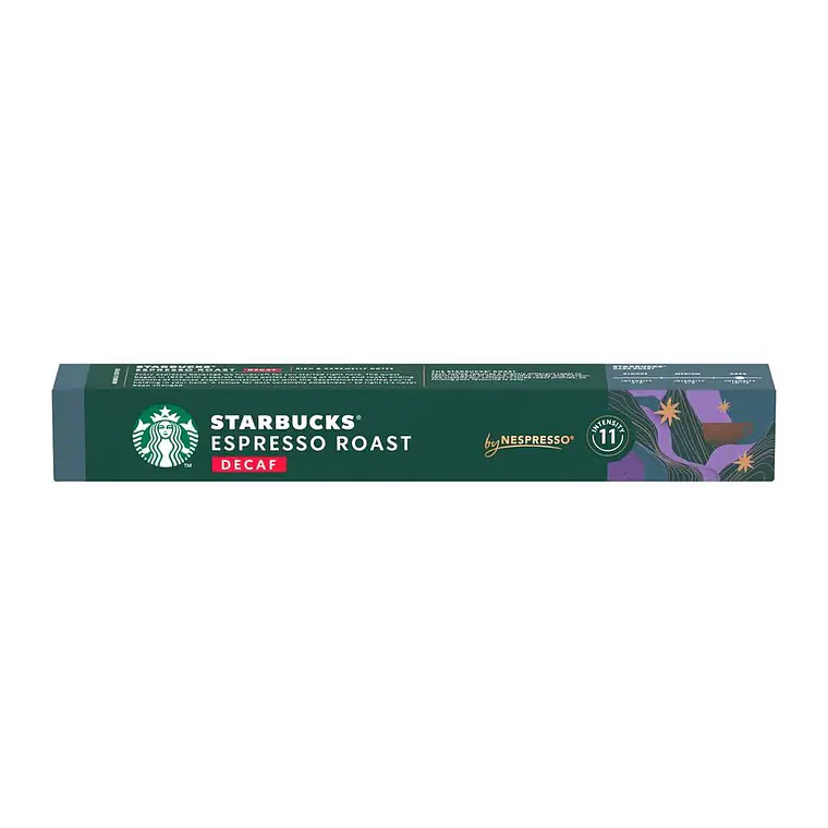 PACK 12 CAJAS (120 CÁPSUAS) STARBUCKS BY NESPRESSO DECAF ESPRESSO ROAST - $4.165 POR CAJA (VENCE: 09-08-26) 3