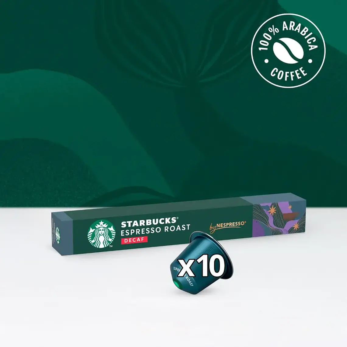 PACK 12 CAJAS (120 CÁPSUAS) STARBUCKS BY NESPRESSO DECAF ESPRESSO ROAST - $4.165 POR CAJA (VENCE: 09-08-26) 4