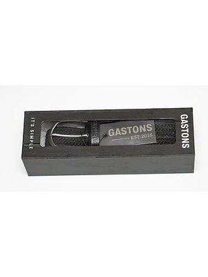 CINTURÓN ELASTICADO TRENZADO NEGRO S-M