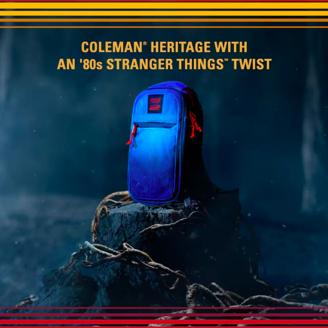 BOLSO COOLER COLEMAN STRANGER THINGS 6 LATAS  BLUE FADE 3