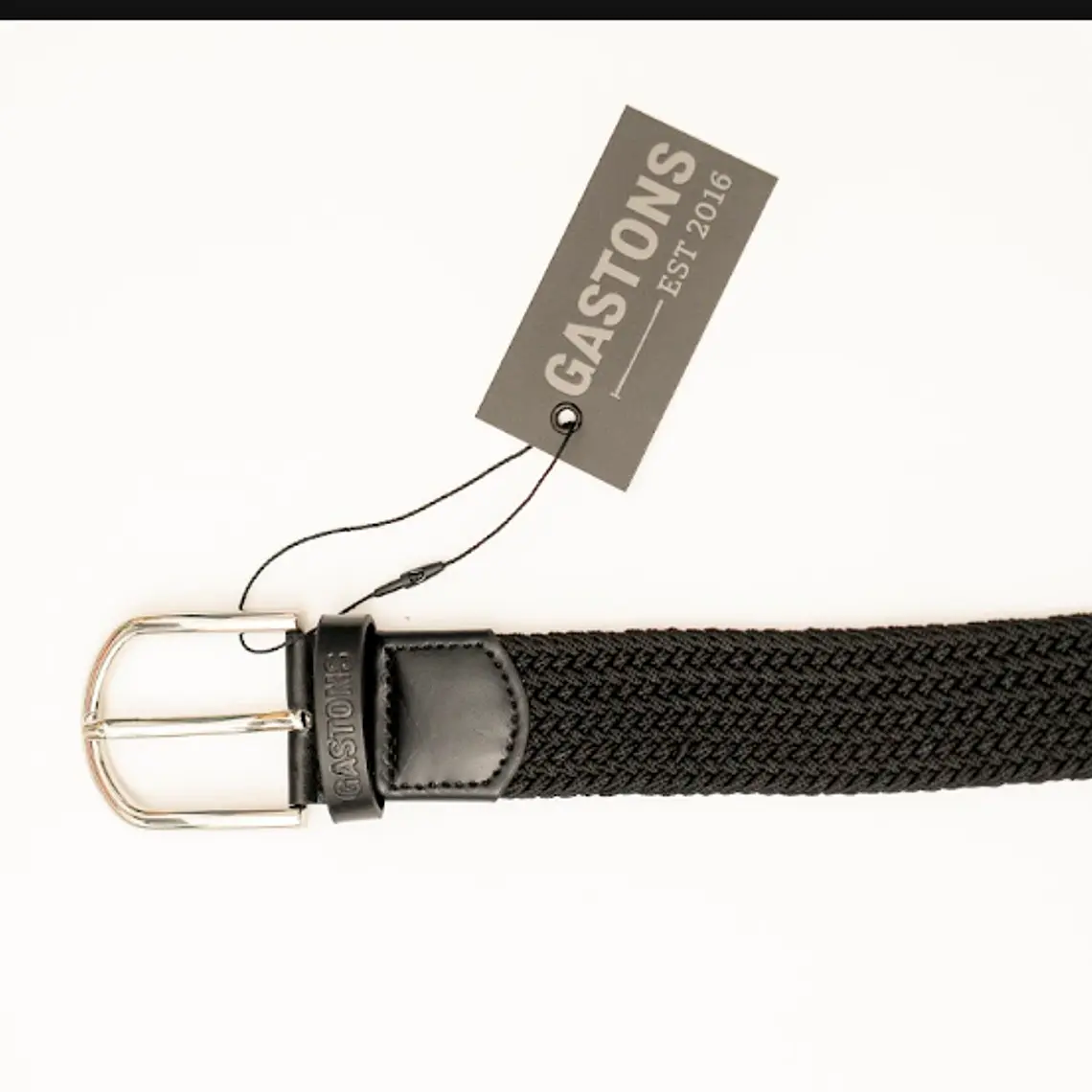 CINTURÓN ELASTICADO TRENZADO NEGRO L/XL 2