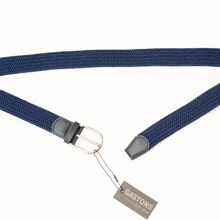 CINTURÓN ELASTICADO TRENZADO AZUL MARINO S/M 3