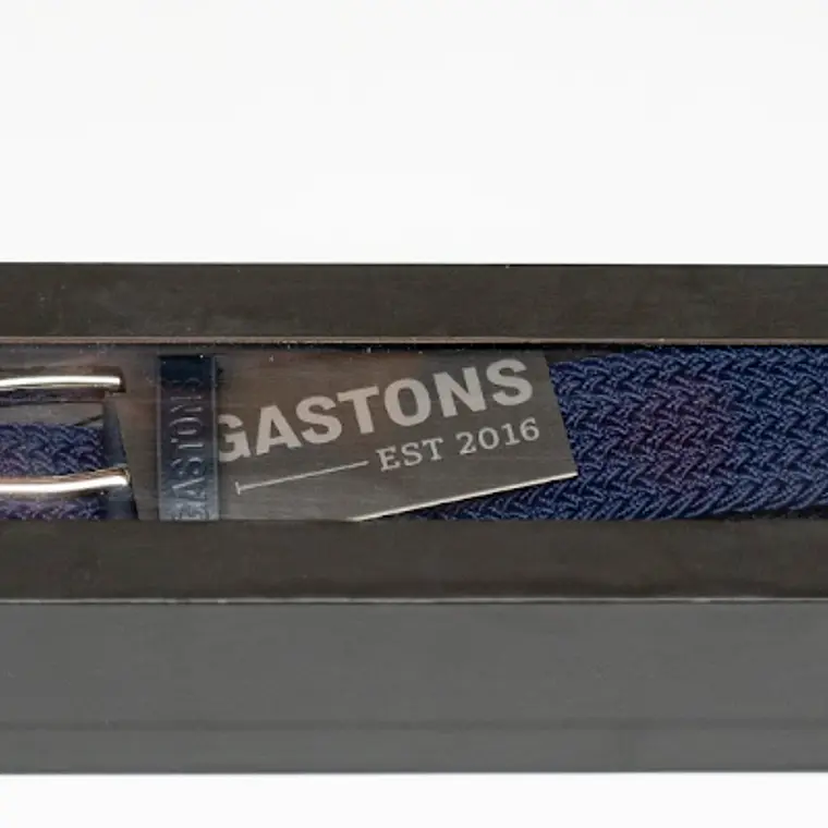 CINTURÓN ELASTICADO TRENZADO AZUL MARINO S/M 7
