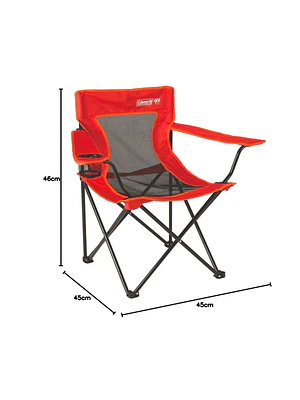 SILLA QUAD CON APOYABRAZOS ROJA