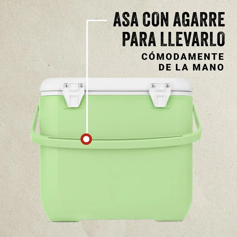 COOLER COLEMAN CHILLER 30QT/28LTS VERDE CLARO 4