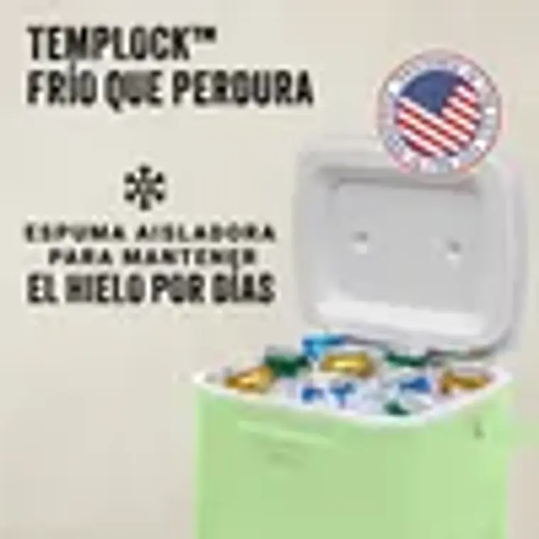 COOLER COLEMAN CHILLER 16QT/15LTS VERDE CLARO 2