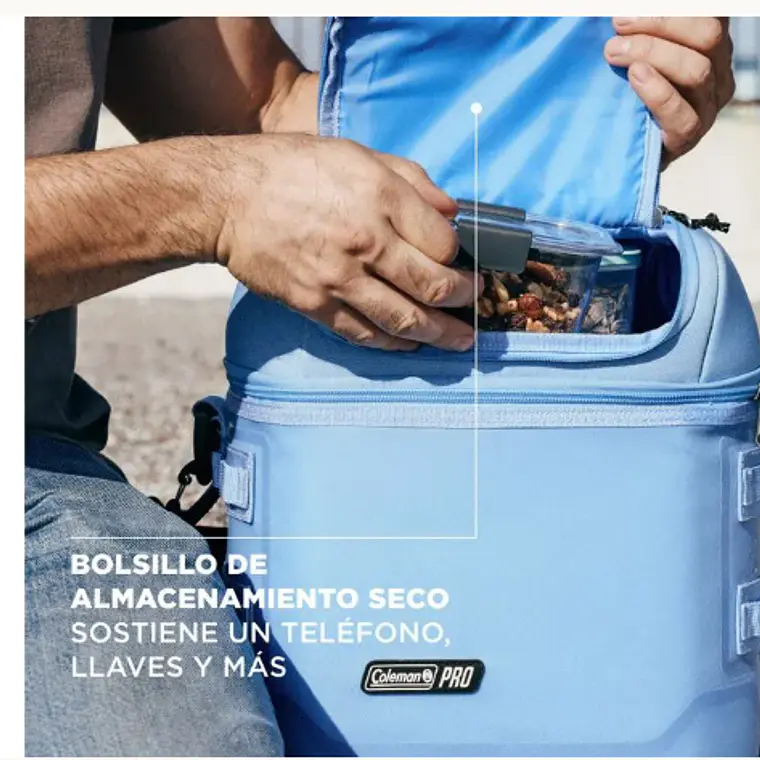SOFT COOLER COLEMAN PRO 16 LATAS BLUE SKY 4