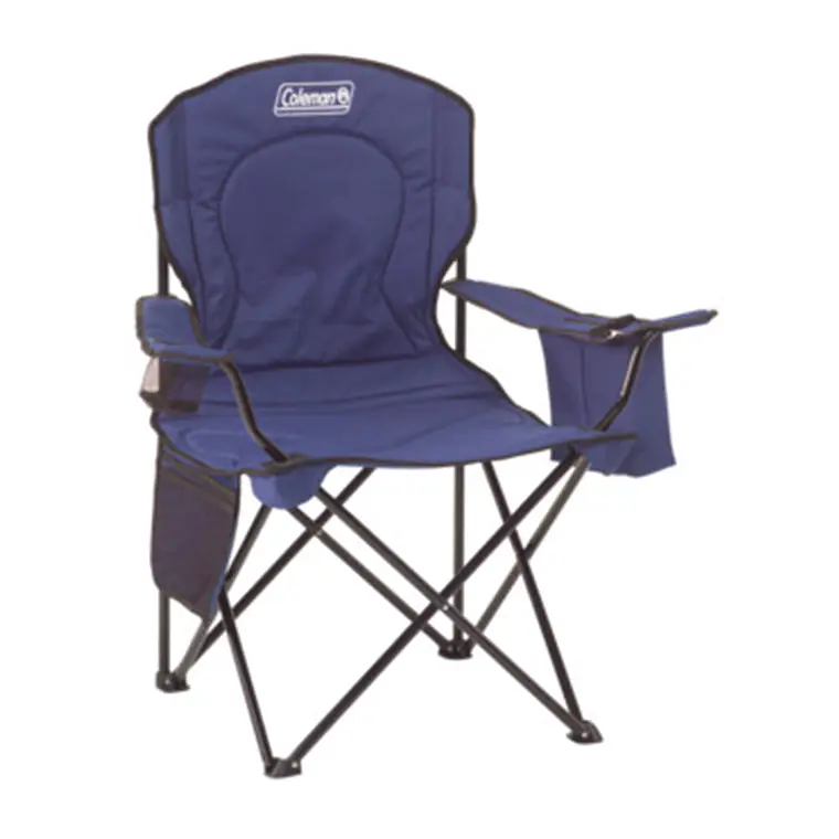 SILLA CON COOLER COLEMAN QUAD AZUL 1