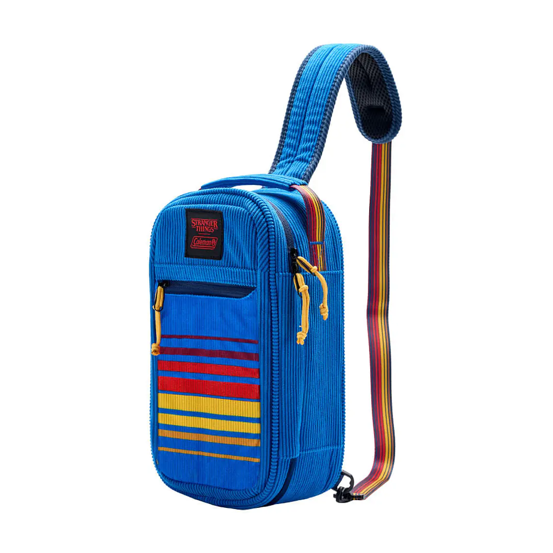 BOLSO COOLER COLEMAN STRANGER THINGS 6 LATAS  BLUE STRIPE 1