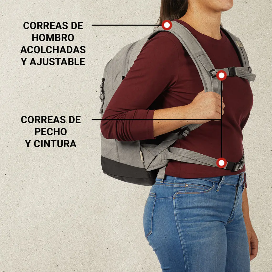 MOCHILA COOLER COLEMAN BACKROADS 30 LATAS  GRIS 4