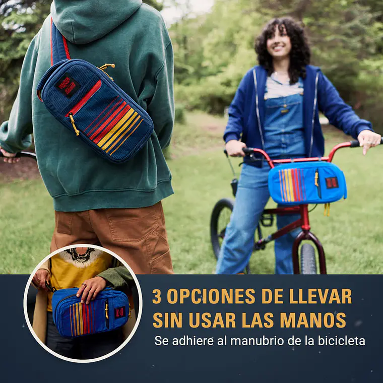 BOLSO COOLER COLEMAN STRANGER THINGS 6 LATAS  BLUE STRIPE 4