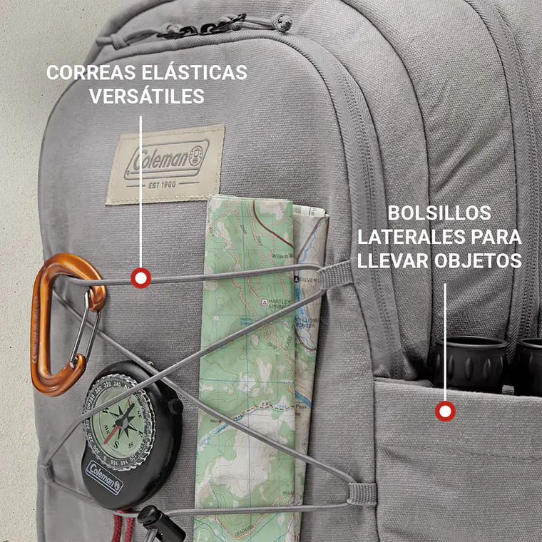 MOCHILA COOLER COLEMAN BACKROADS 30 LATAS  GRIS 5