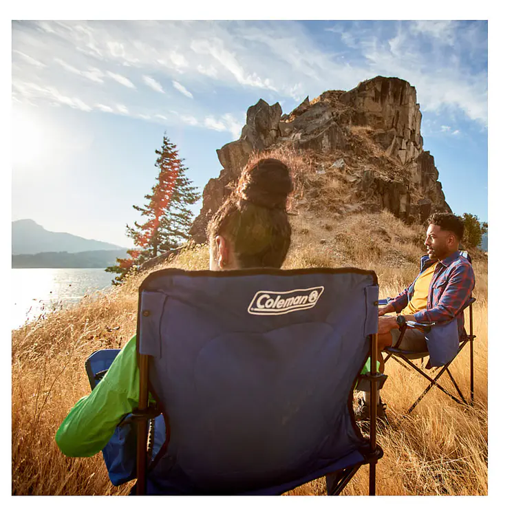 SILLA CON COOLER COLEMAN QUAD AZUL 7