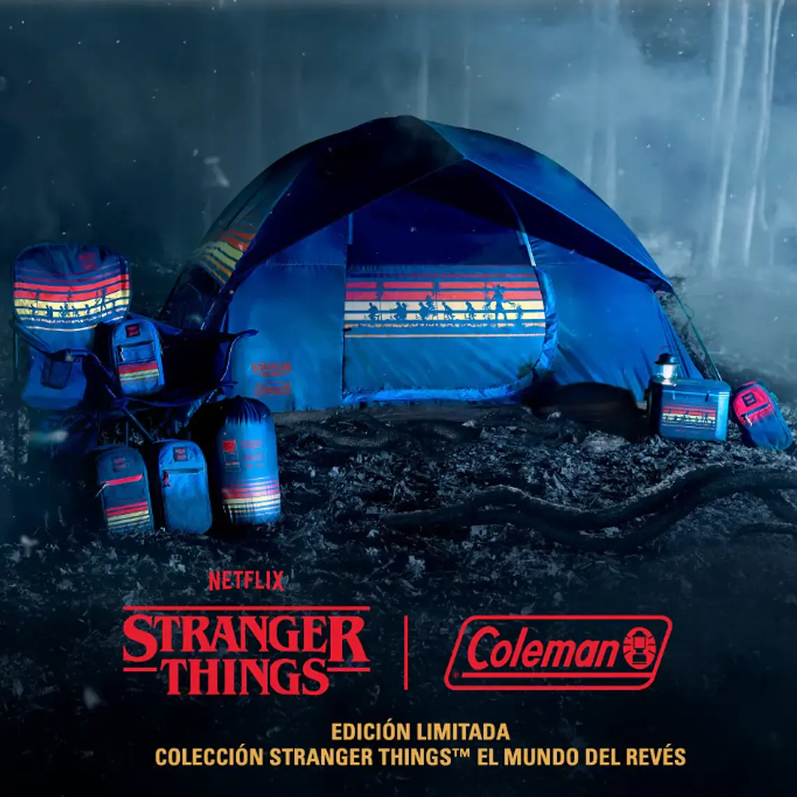 BOLSO COOLER COLEMAN STRANGER THINGS 6 LATAS  NAVY STRIPE 2