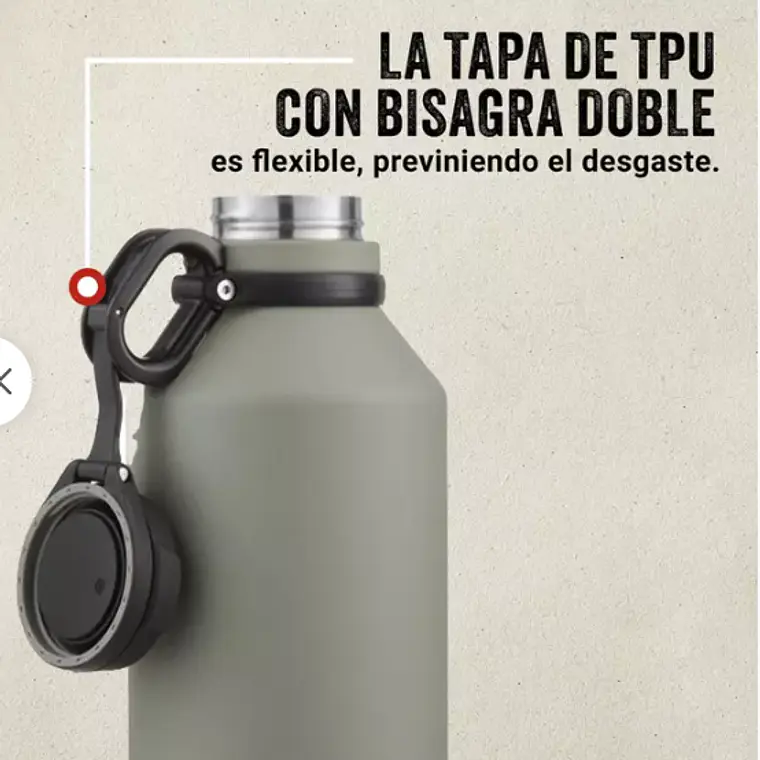 BOTELLA COLEMAN GROWLER VERDE 1900ML (27.50 x 16 x 12.49 cm) 4