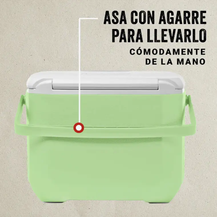 COOLER COLEMAN CHILLER 16QT/15LTS VERDE CLARO (27.3 x 39.37 x 30.48 cm) 2