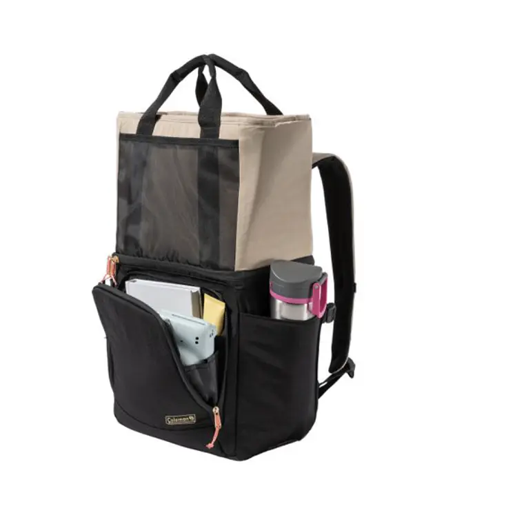 MOCHILA COOLER COLEMAN NOW 20 LATAS BEIGE (50.48  x 20.95 x 36.83 cm) 4