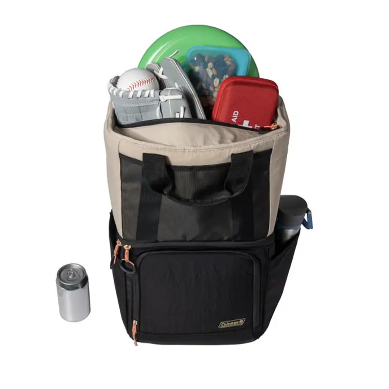 MOCHILA COOLER COLEMAN NOW 20 LATAS BEIGE (50.48  x 20.95 x 36.83 cm) 5