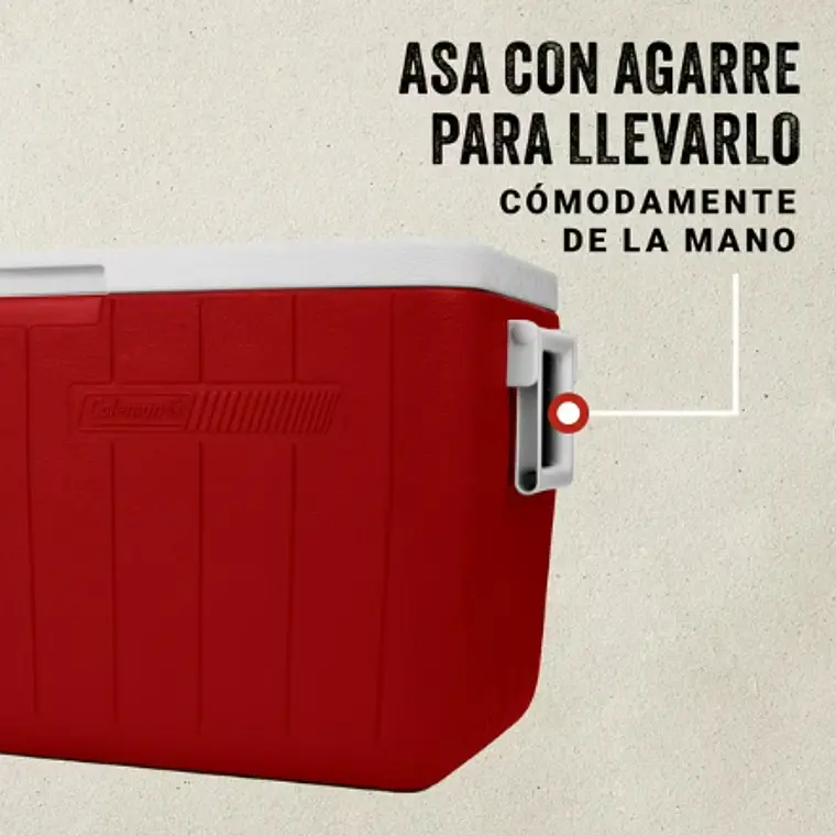 COOLER COLEMAN CHILLER ROJO 48QT/45LTS (38.1 x 36.06 x 64.77 cm) 2