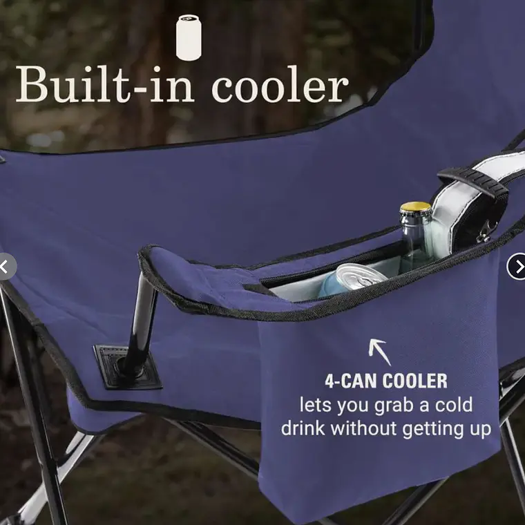 SILLA CON COOLER COLEMAN QUAD AZUL (61 x 94 x 102.9 cm) 2