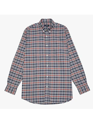 CAMISA ESCOCESA MANGA LARGA GRIS AZUL B FOR B