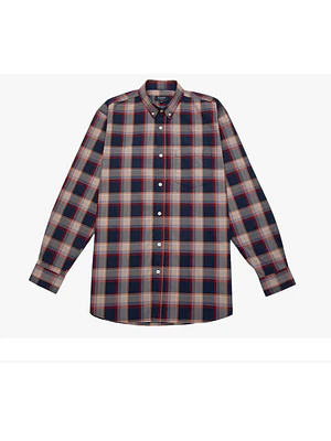 CAMISA ESCOCESA MANGA LARGA AZUL NARANJA ROJA B FOR B