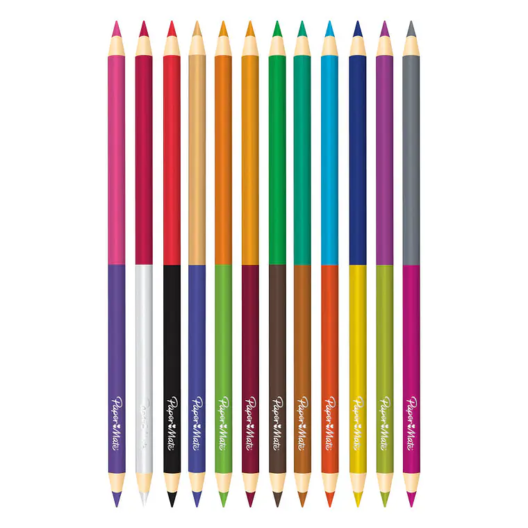  LAPIZ PALO DOBLE PUNTA 12 COLORES/3.0MM  3