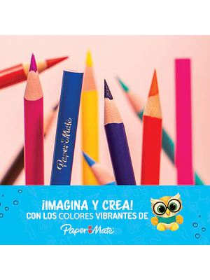  LAPICES DE COLOR LARGOS CAJA 12 UNIDADES REDONDO