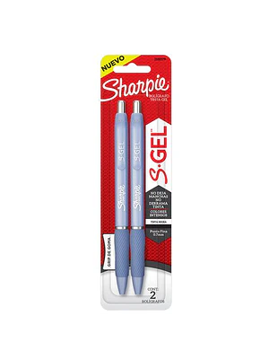 PACK 2 LAPICES GEL SHARPIE AZUL/ 0,7 MM 