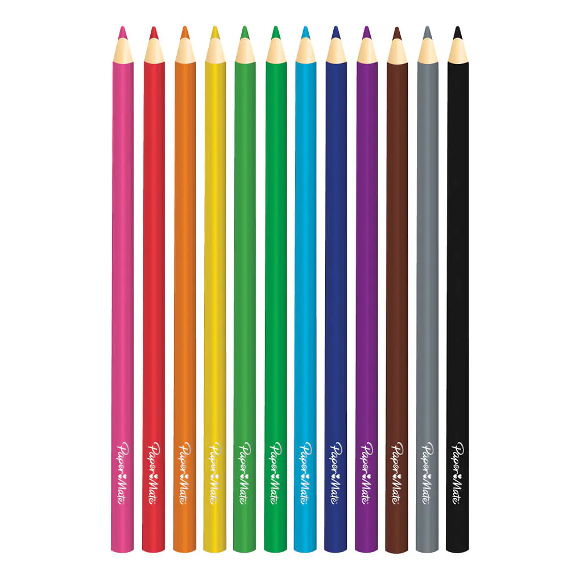 LAPICES DE COLOR LARGOS CAJA 12 UNIDADES REDONDO 3