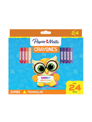 CRAYON TRIANGULAR GRUESO PAPER MATE / 24 UNIDADES