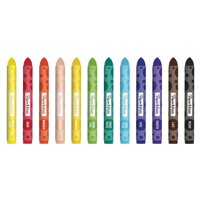 CRAYON REDONDO GRUESO PAPER MATE / 12 UNIDADES 3