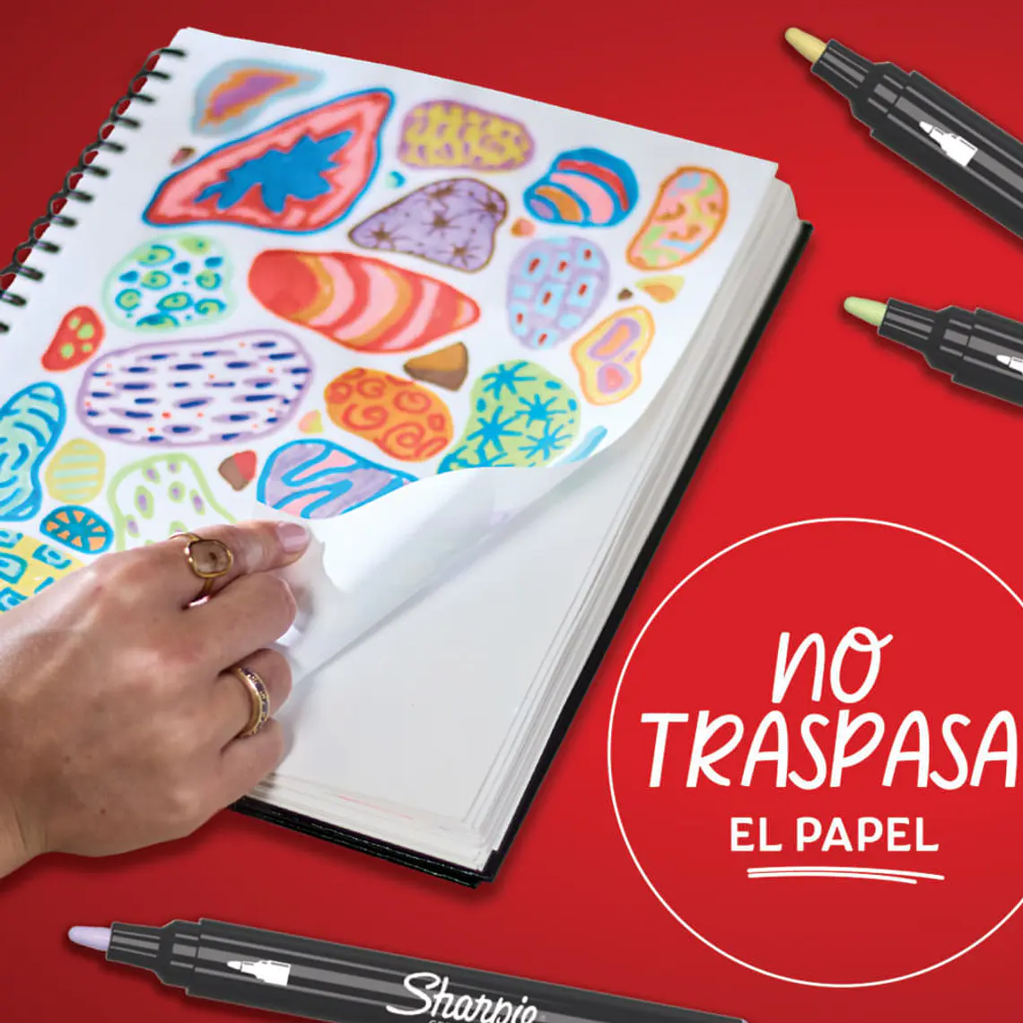 MARCADORES ACRÍLICOS SHARPIE / TONOS NATURALEZA / PUNTA BALA/ 5 U 3