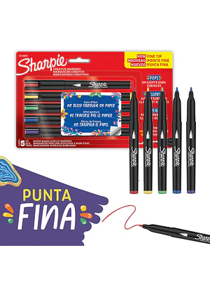 MARCADORES ACRÍLICOS / PUNTA FINA / COLORES CORE / 5U