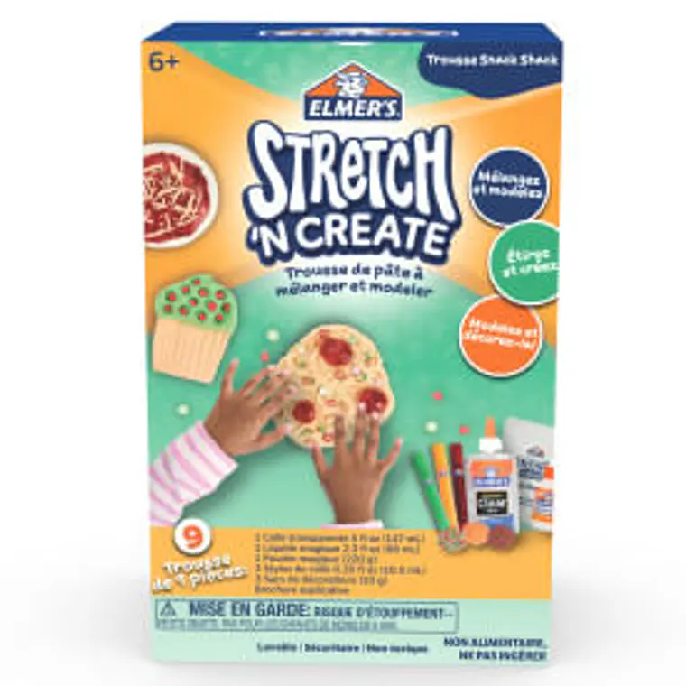 MASA ELMER'S DOUGH STRETCH N CREATE / KIT COMIDA 1