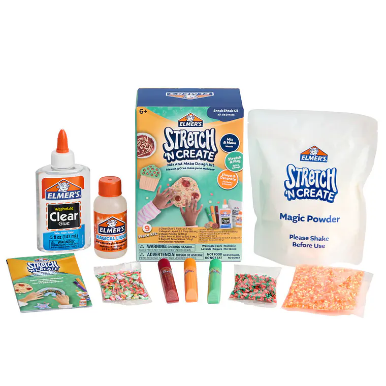 MASA ELMER'S DOUGH STRETCH N CREATE / KIT COMIDA 8