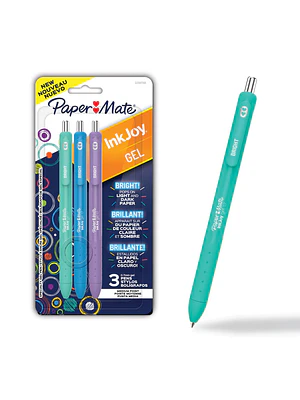 PAPER MATE INKJOY GEL / COLORES BRILLANTES / SURTIDOS / 3U