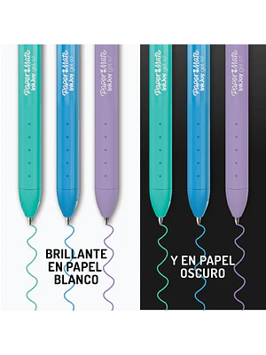 PAPER MATE INKJOY GEL / COLORES BRILLANTES / SURTIDOS / 3U