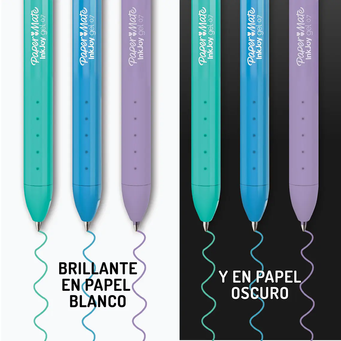 PAPER MATE INKJOY GEL / COLORES BRILLANTES / SURTIDOS / 3U 2