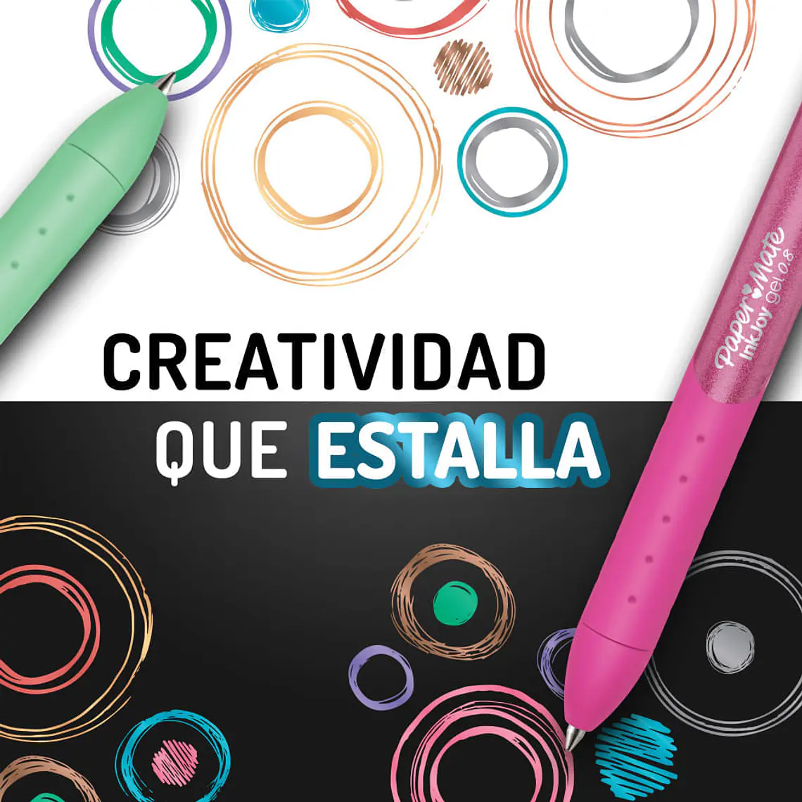PAPER MATE INKJOY GEL / METÁLICOS / 0.7MM / 3U 4