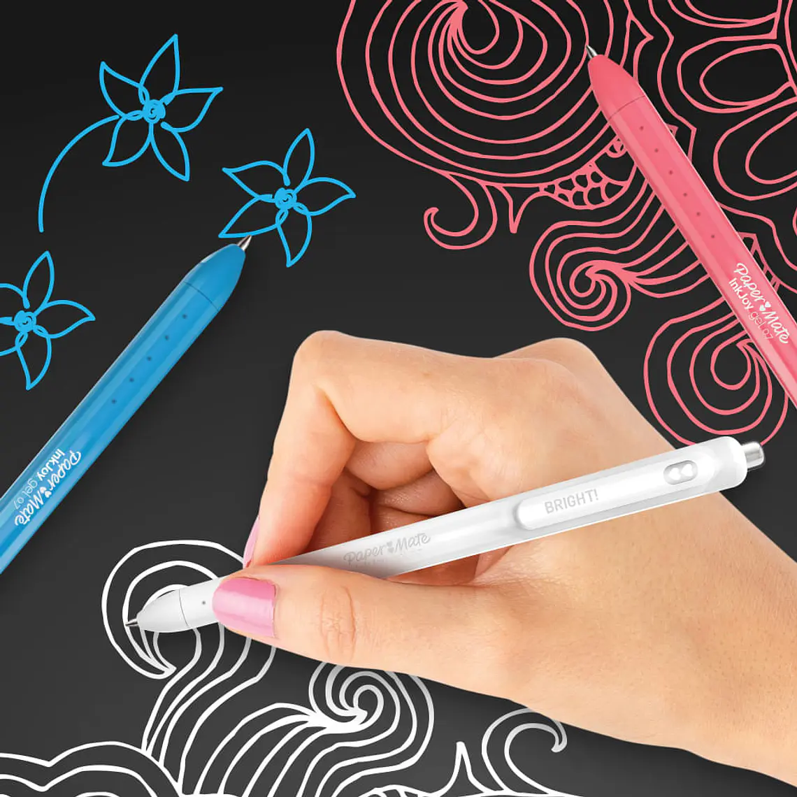 PAPER MATE INKJOY GEL / COLORES BRILLANTES / SURTIDOS / 3U 5
