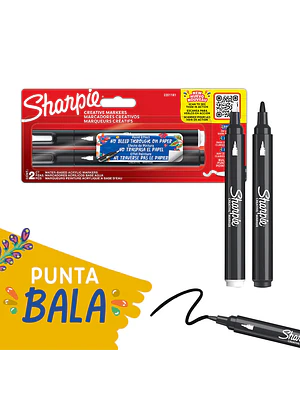 SET 2 MARCADORES ACRÍLICOS SHARPIE PUNTA BALA