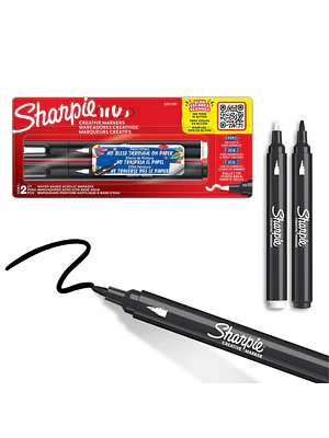 SET 2 MARCADORES ACRÍLICOS SHARPIE PUNTA BALA